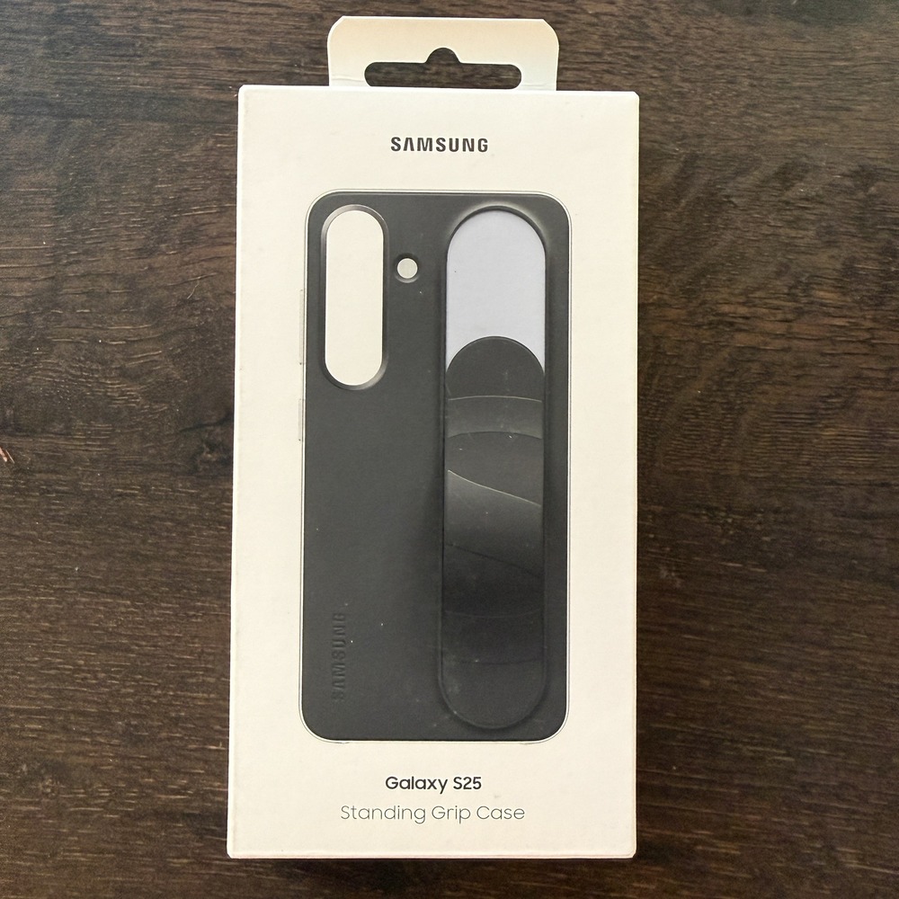 Samsung Official Standing Grip Case for Samsung Galaxy S25 - Black